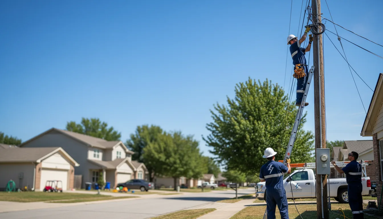 Residential electrician providing installation services in Lyman, NE